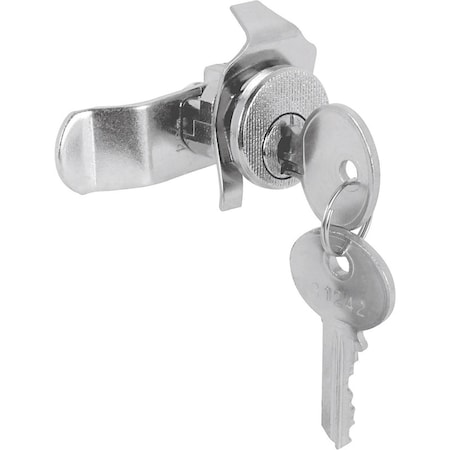 Prime-Line Prime-Line Brushed Nickel Steel Counter Clockwise Mailbox Lock S4125